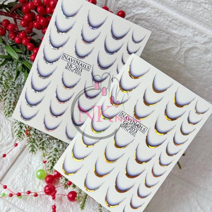 Слайдер Navi Nails SB-203 silver голографік